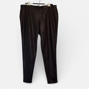 Faux-Snakeskin Black Pants